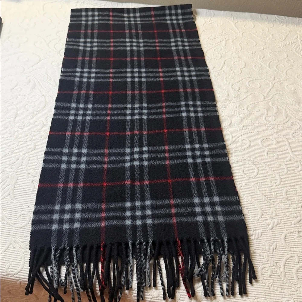 Burberry Cashmere Scarf. Made in England.